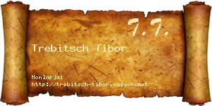 Trebitsch Tibor névjegykártya